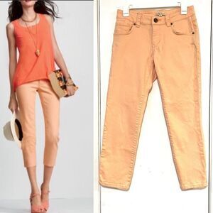 CAbi Jeans Bree Capri Creamsicle Crop Jeans